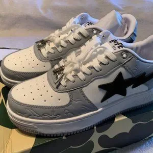 A Bathing Ape | Shoes | Bape Courtsta Shoes Grey White Black  display picture 2